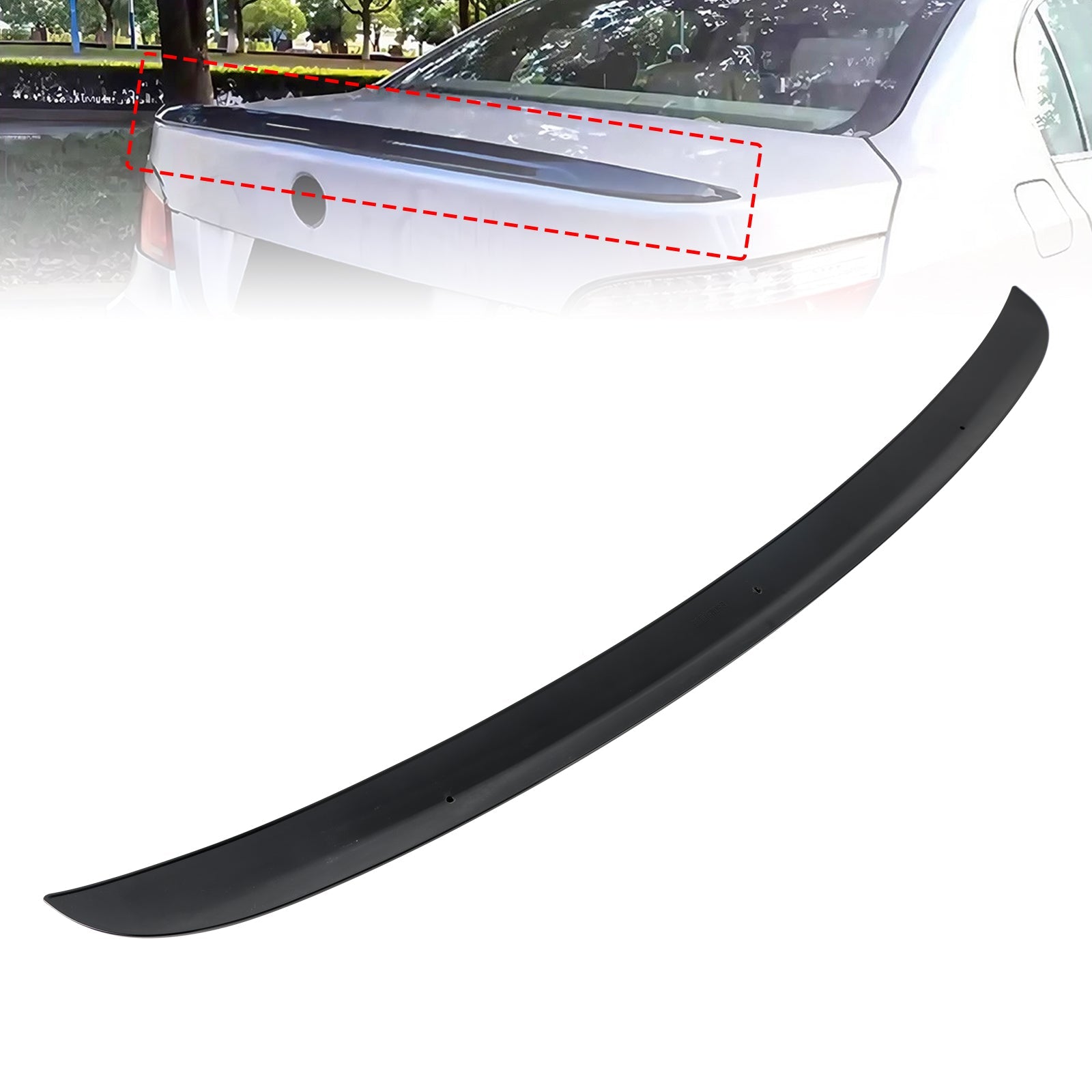 2003-2010 BMW 5 Series E60 M5 M5 Style Gloss Black Rear Boot Spoiler