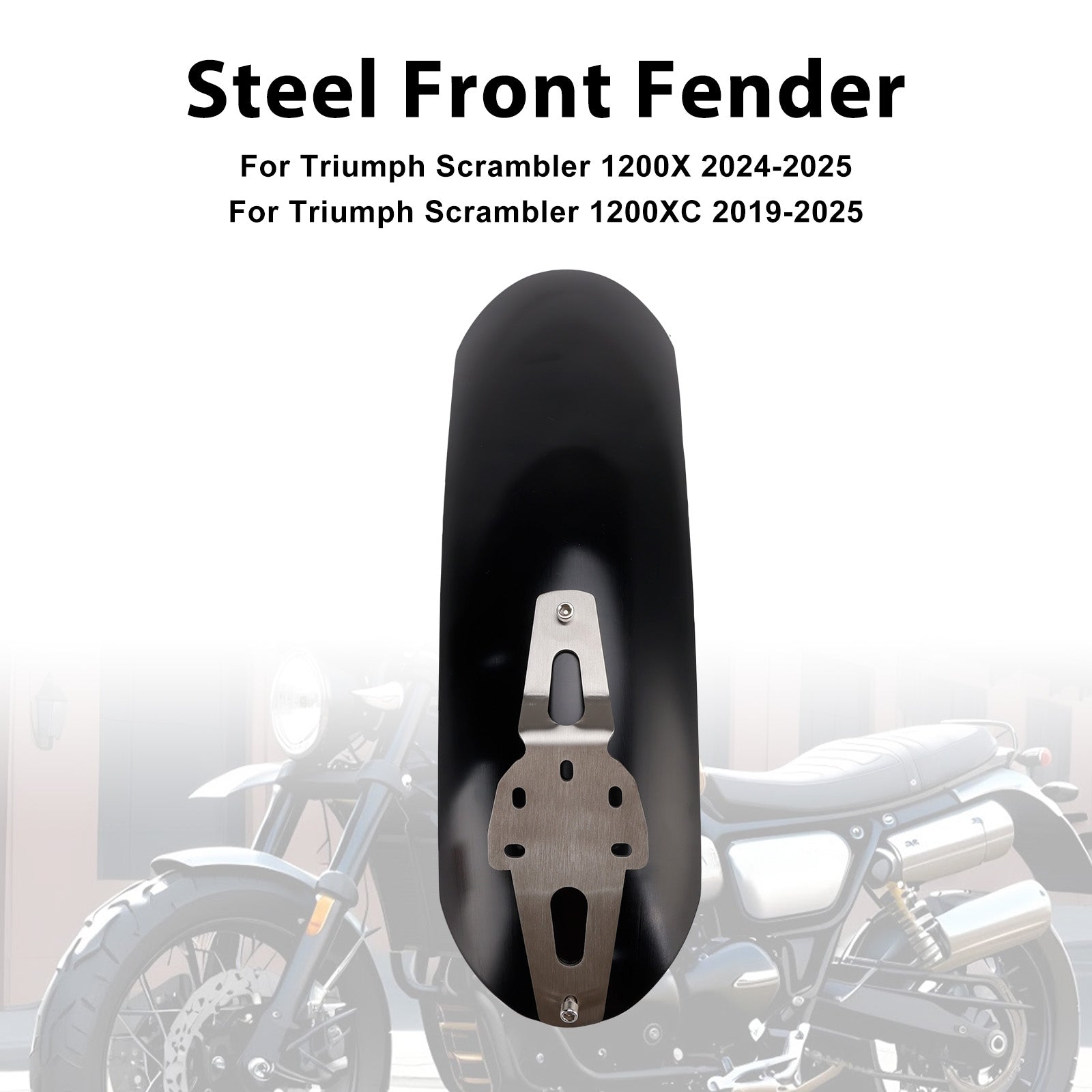2019-2025 Triumph Scrambler 1200XE Steel Front Fender Mudguard