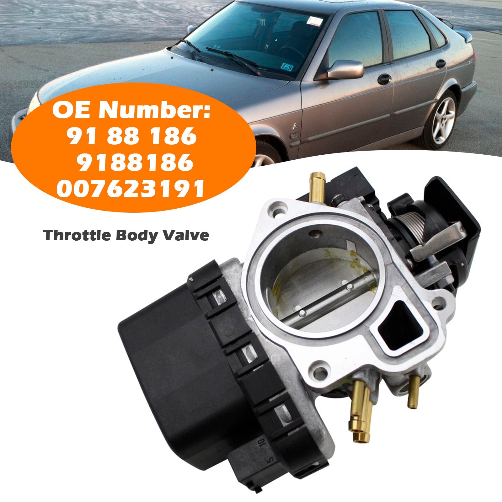 1999-2003 Saab 9-3 9-5 B205 B235 Fuel Injection Throttle Body 9188186 007623191