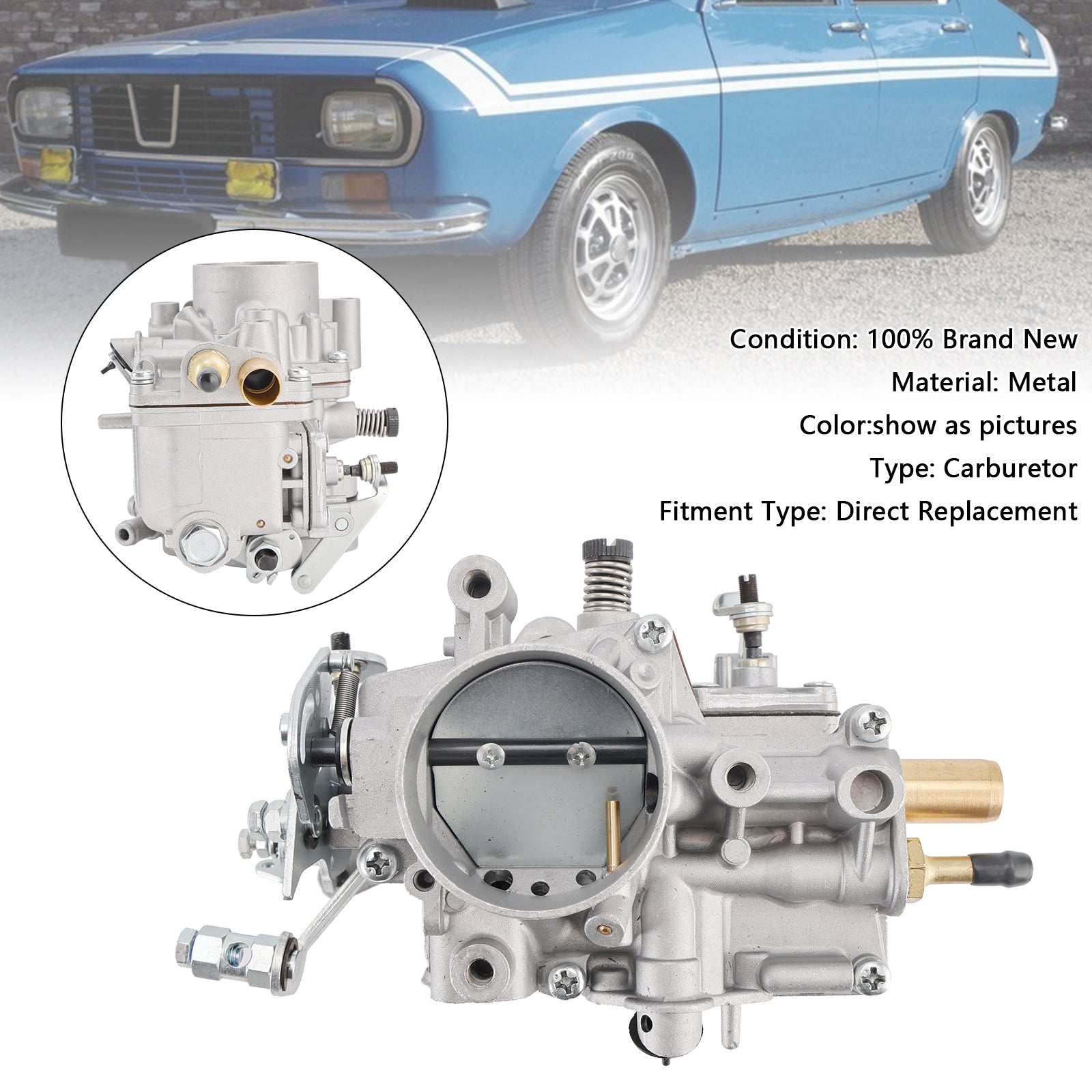 1969-1995 Renault R12 1.6L Front Carburetor 14186001