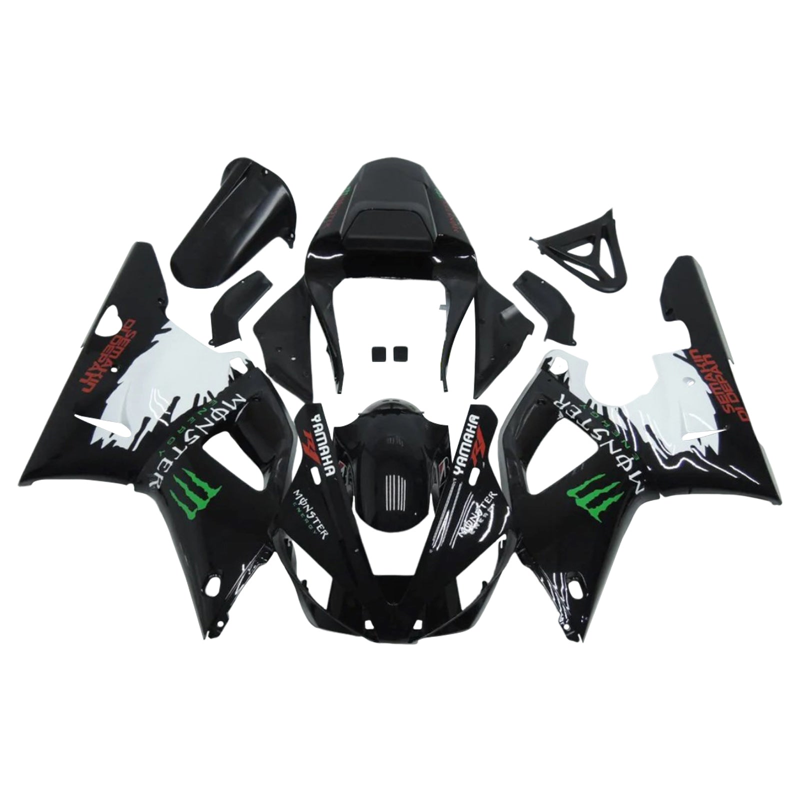 Yamaha YZF 1000 R1 2000-2001 Fairing Kit Bodywork Plastic ABS