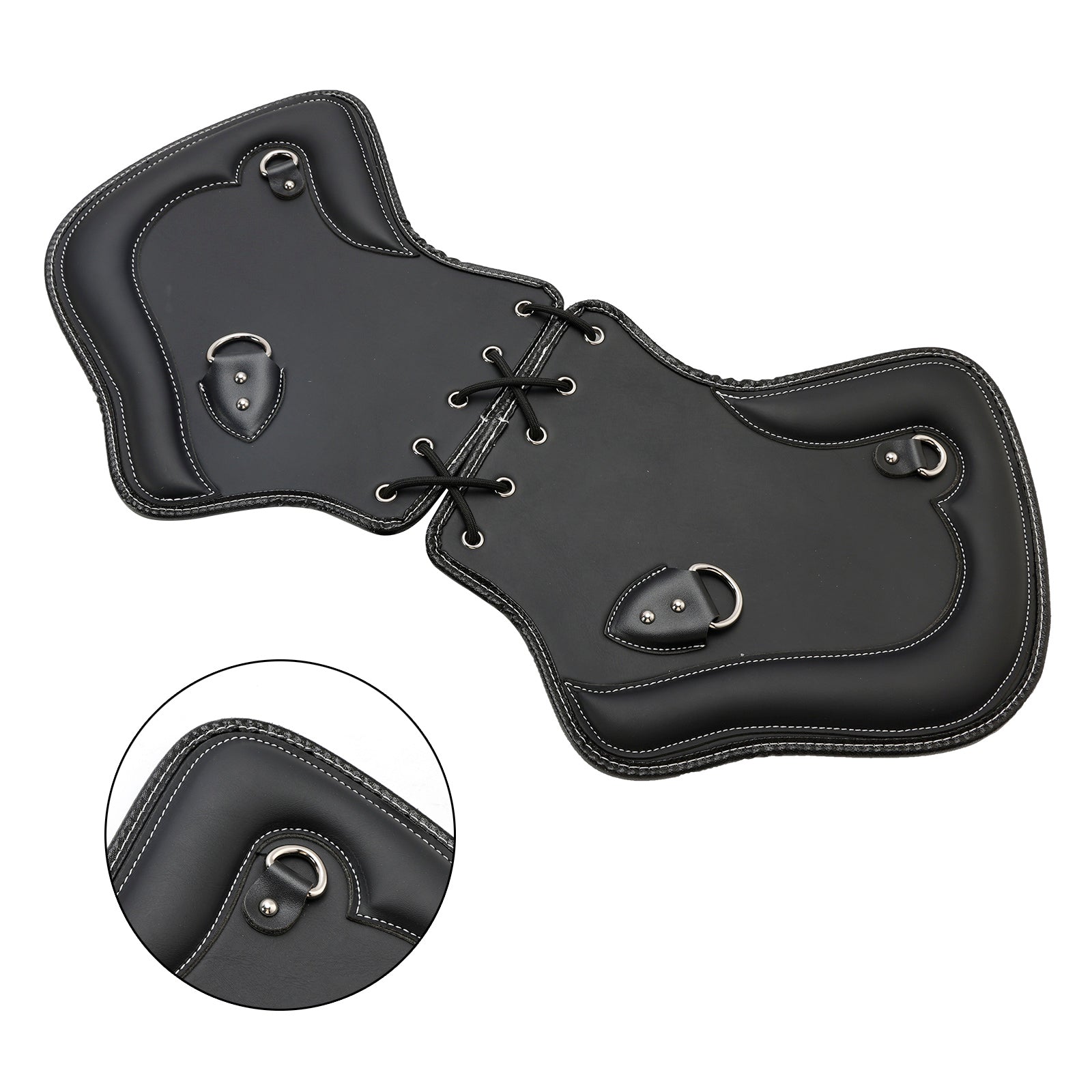 1985-2017 Touring, Softail, Dyna or Sportster Bikes Pair Cnc Heat Shield Saddle Protector Blackb Brown