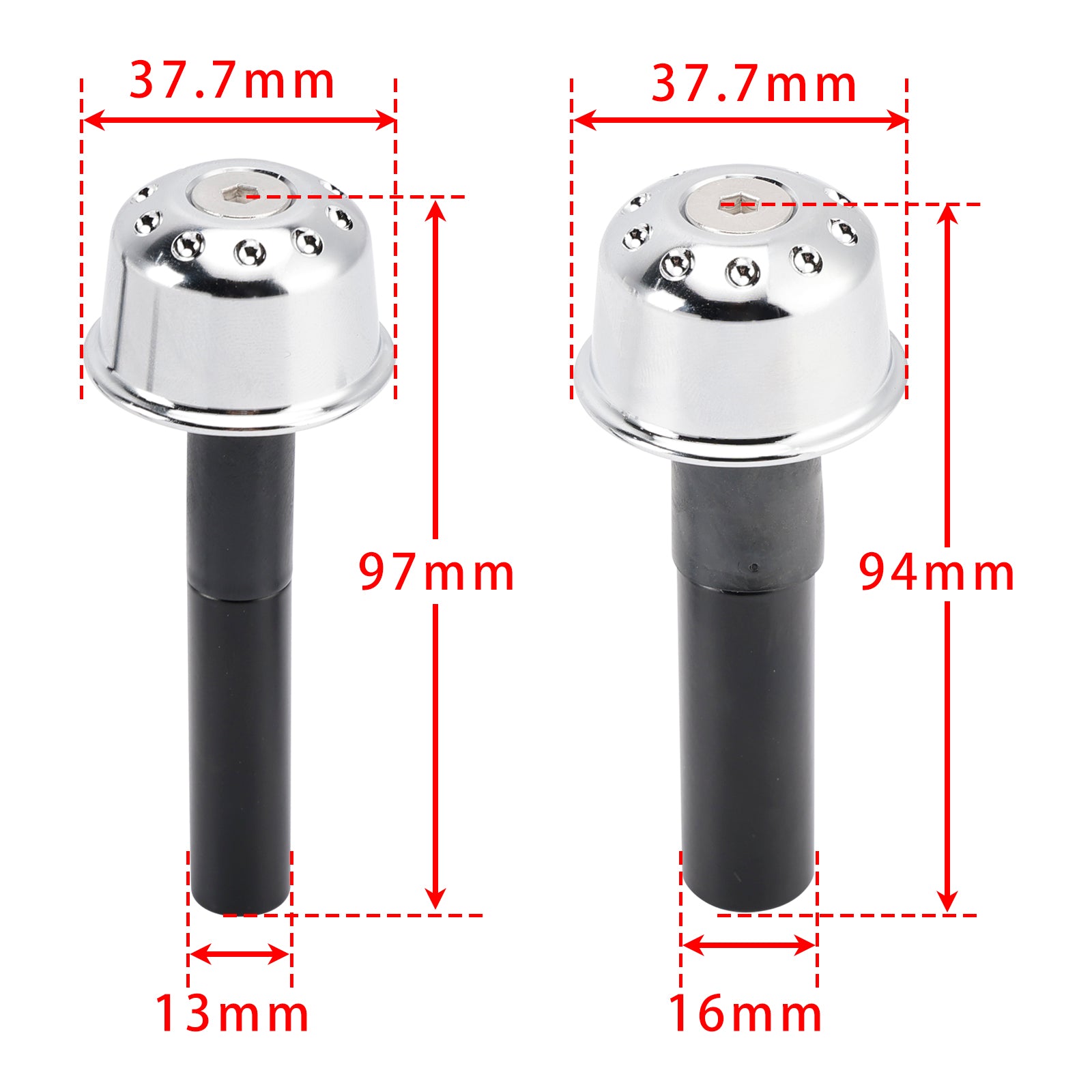 CNC Silver Handlebar Ends Weight For Kawasaki Eliminator 500 450 400 W800