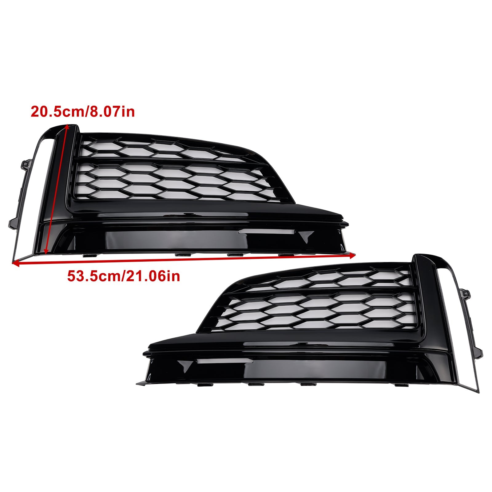 2018-2019 Audi A5 S-Line S5 2PCS Front Bumper Fog Light Grille Cover