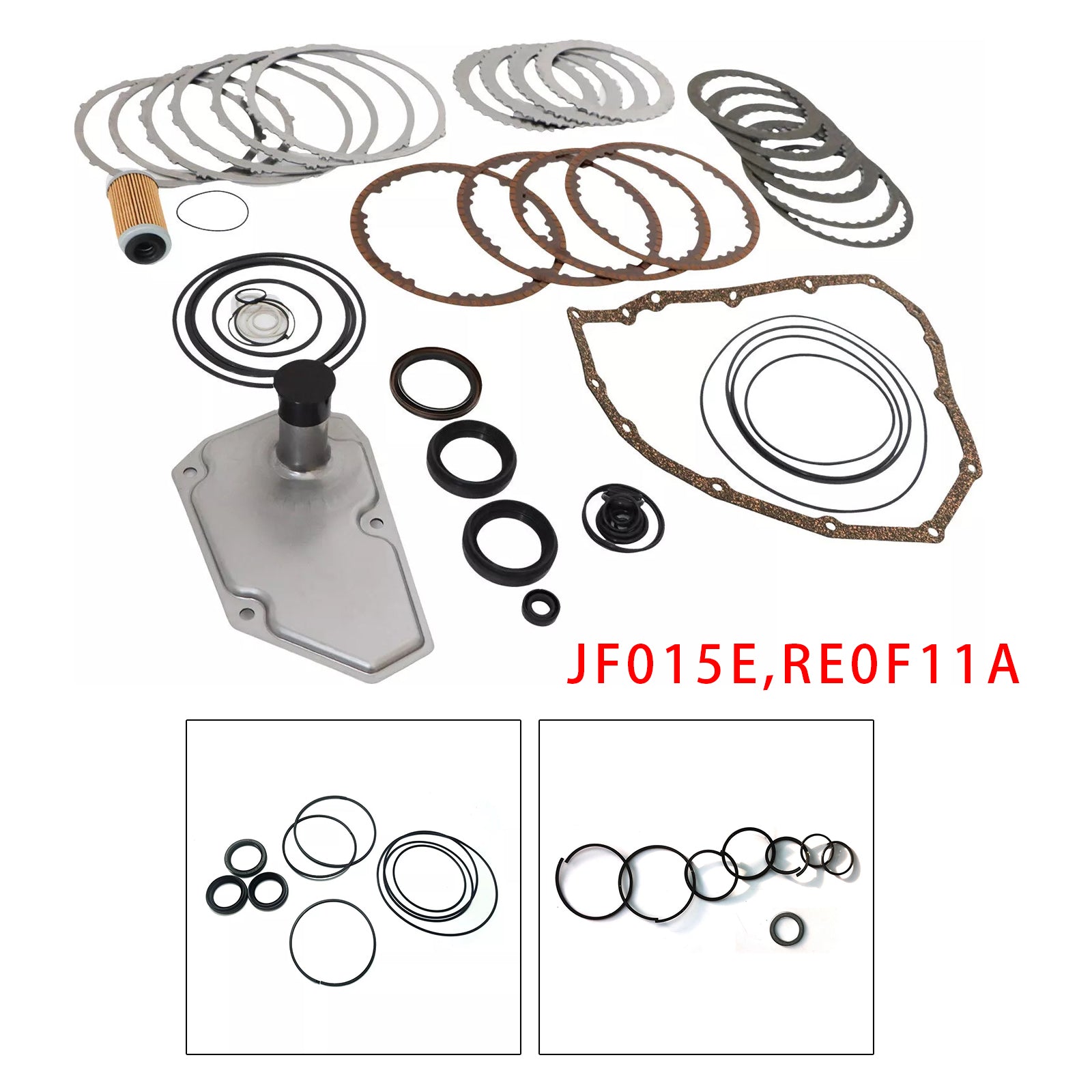 Transmission Master Rebuild Kit Filter Clutch Disc For NISSAN JF015E RE0F11A 2.0