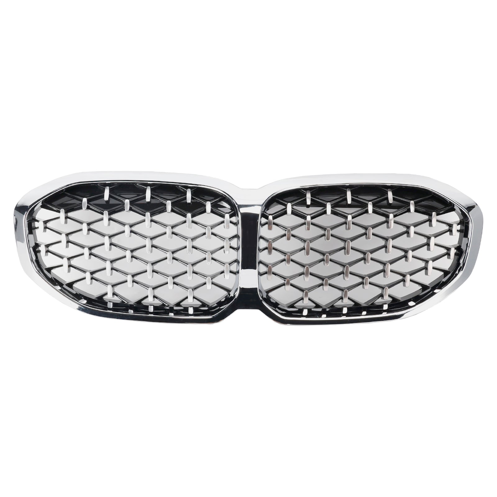 Front Kidney Grille Grill For BMW 1 Series F40 19-23 Silver Diamond Style
