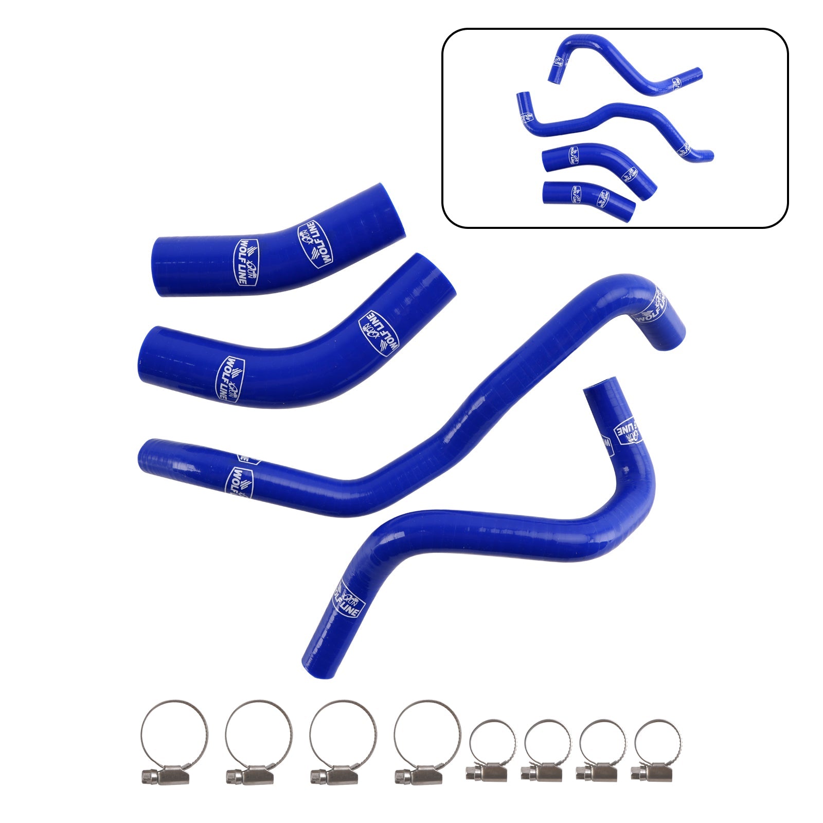 Silicone Radiator coolant Hose kit For Yamaha Tenere 700 2019-2024