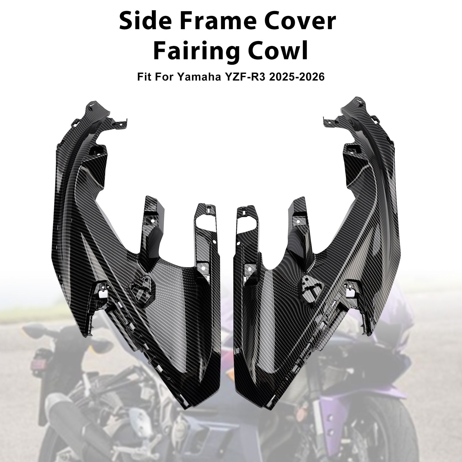 2025-2026 Yamaha YZF-R3 R25 Middle Side Frame Cover Fairing Cowl