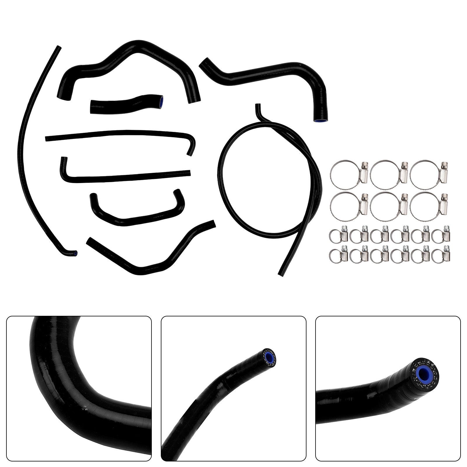 2017-2025 Suzuki GSX-S750/Z Silicone Radiator coolant Hose kit