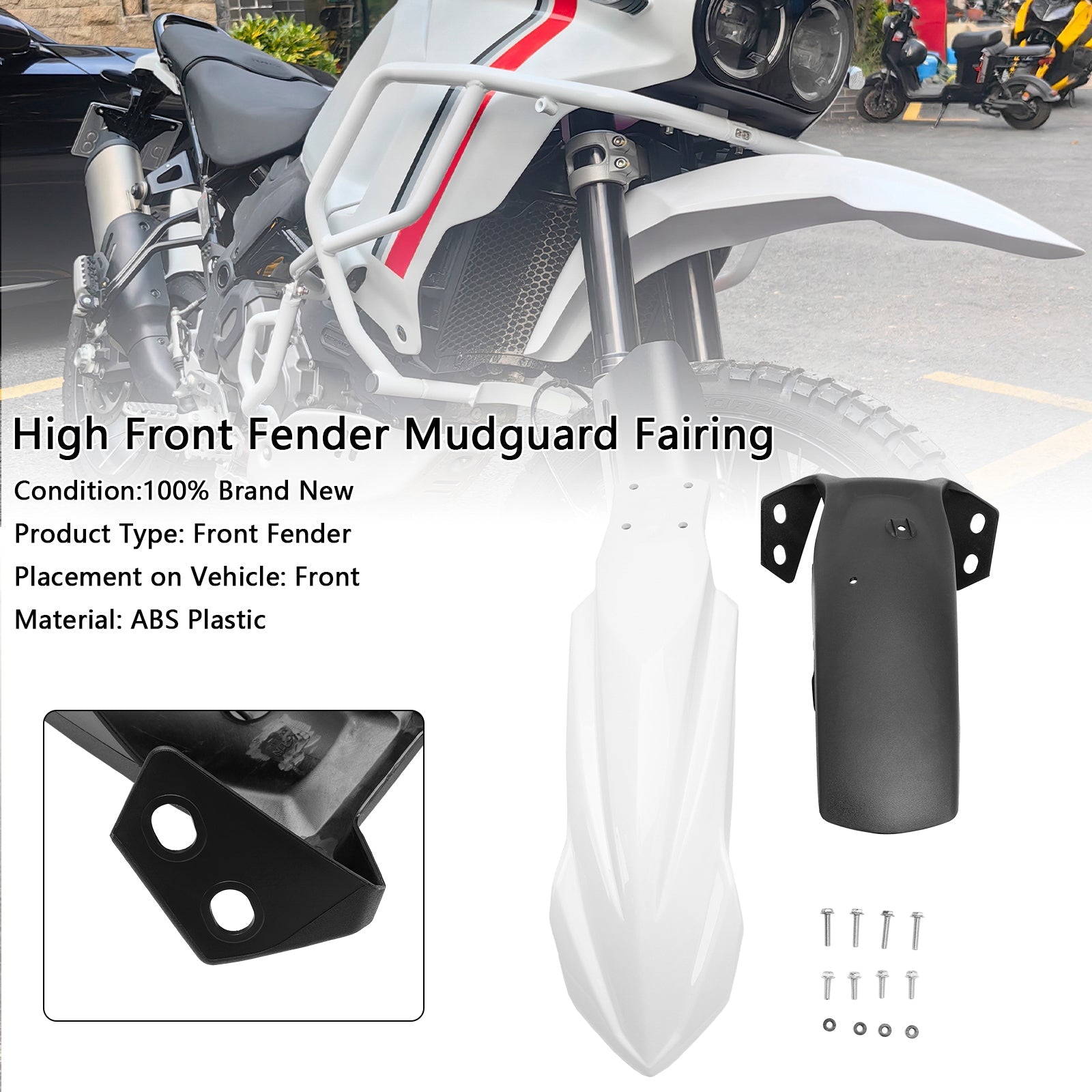 High Front Fender Mudguard Fairing For Yamaha Tenere 700 2019-2024