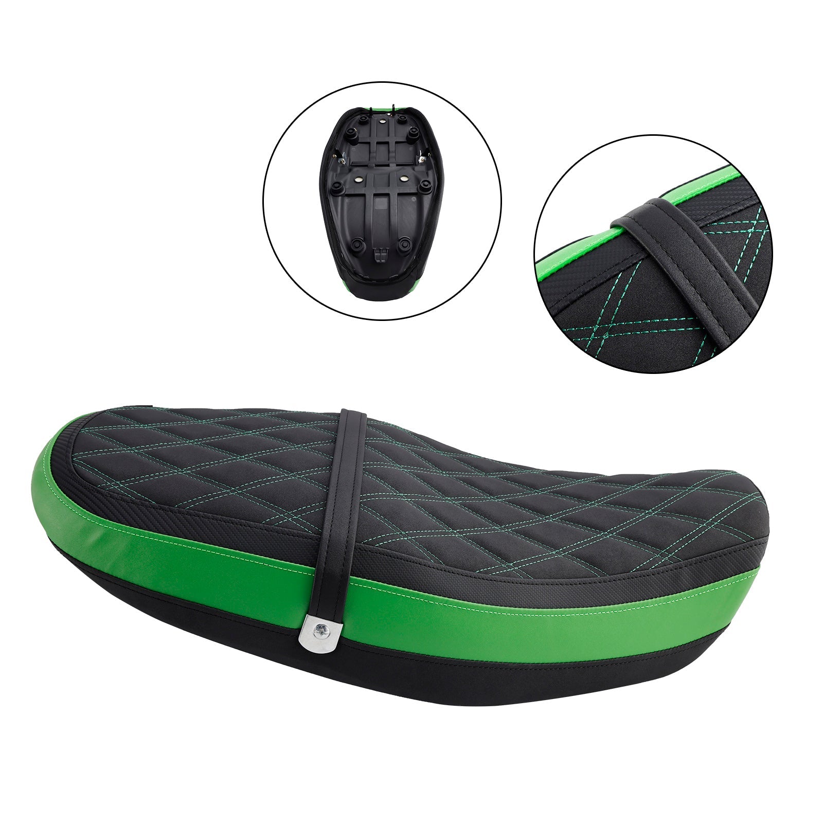 2018-2024 Kawasaki Z900Rs Rider Passenger Seat Front Rear Cushion Bgreen