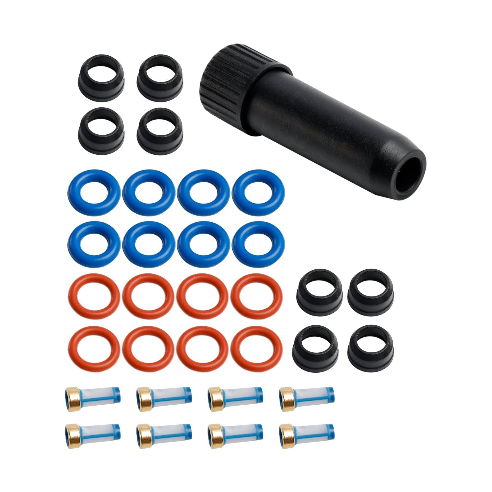 Fuel Injector Repair Seal Kit Fit Chevy Silverado Fit GMC Sierra 1500 2500 3500