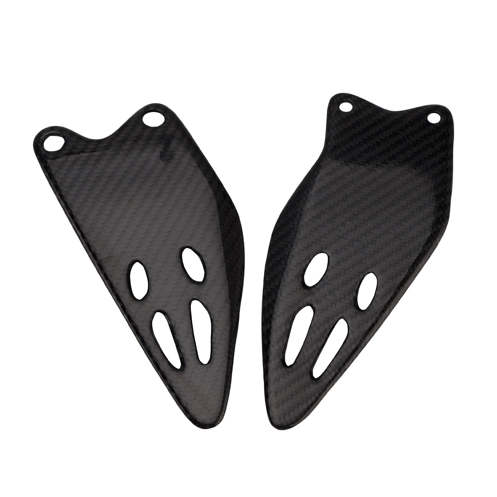 Real Carbon Fiber Foot Protection Board For Kawasaki ZX-6R 636 2019-2025