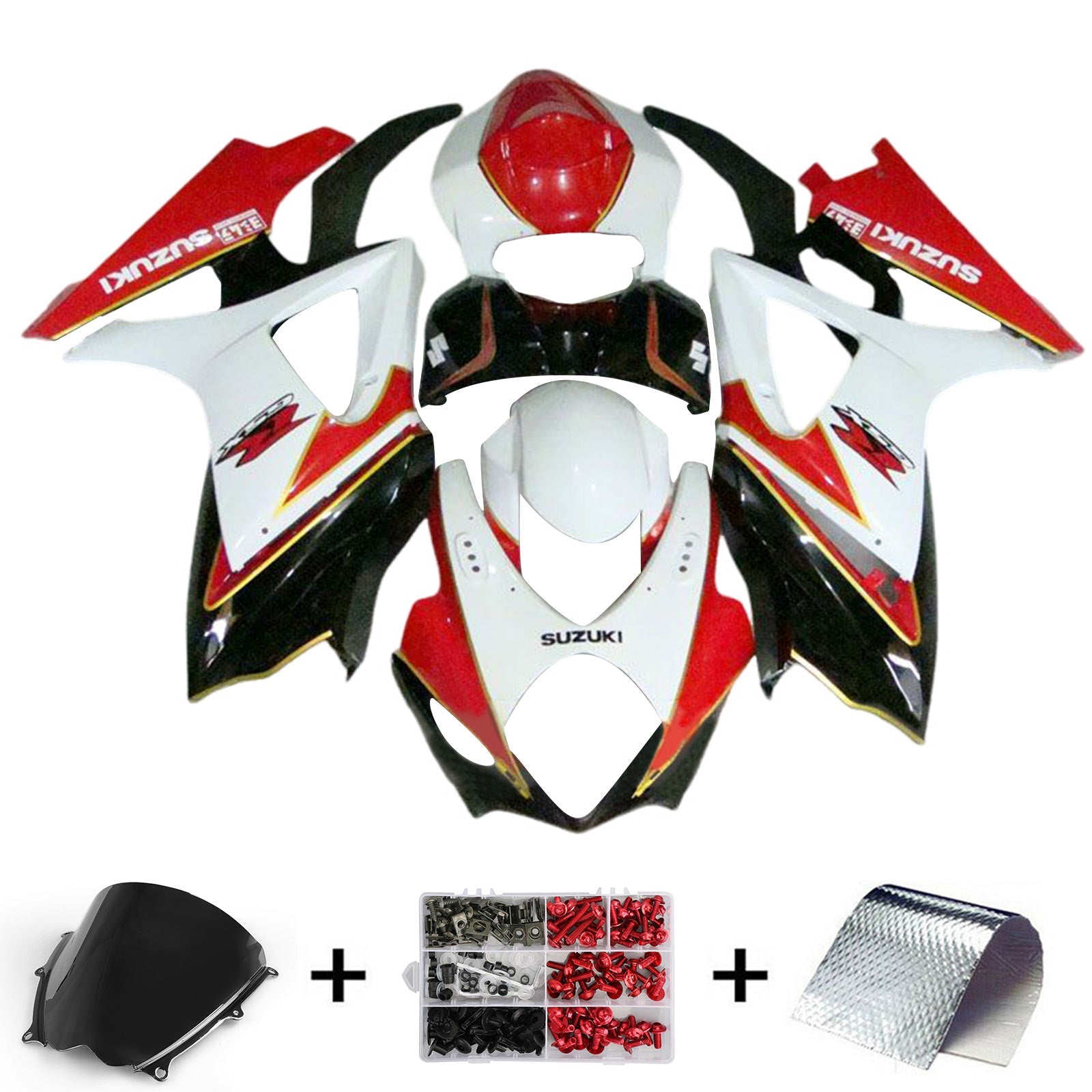 Amotopart Suzuki GSXR1000 2007-2008 K7 Fairing Kit Bodywork Plastic ABS