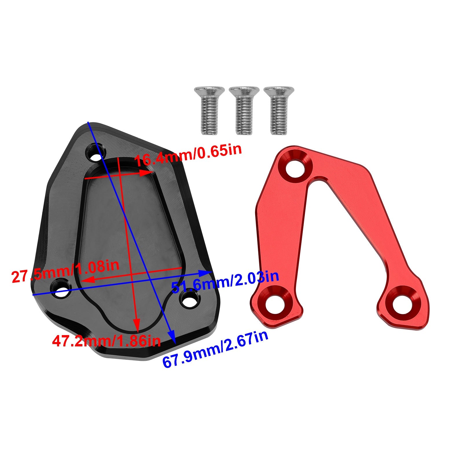 BMW S1000RR 2020+ Kickstand Enlarge Plate Pad