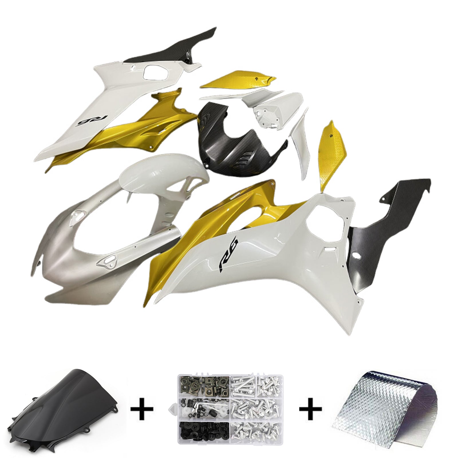 Yamaha YZF-R6 2017-2023 Fairing Kit Bodywork Plastic ABS