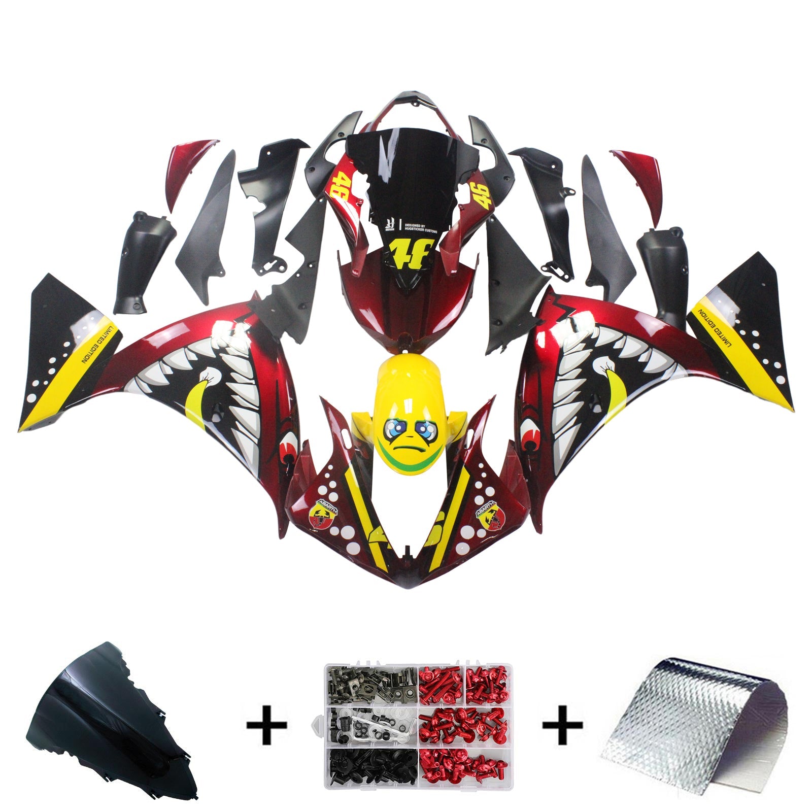 Yamaha YZF 1000 R1 2009-2011 Fairing Kit Bodywork Plastic ABS