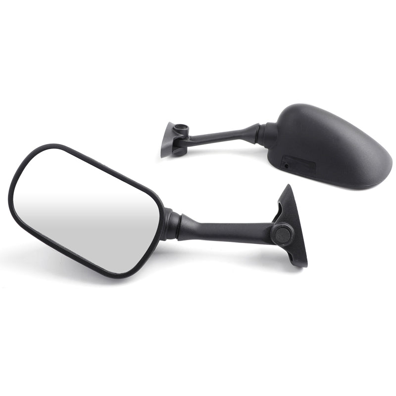Black Racing Mirrors For Suzuki GSXR GSX-R 600 750 1000 K1 K2 K3 2001 2002 2003