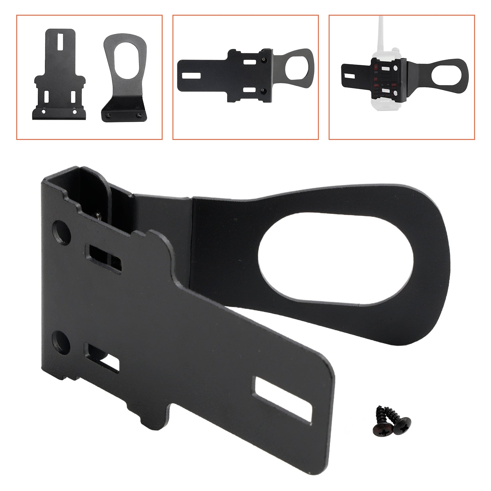 Handheld Radio Grab Bar Mount Mic Mount Holder Fit for Wrangler JK and JL