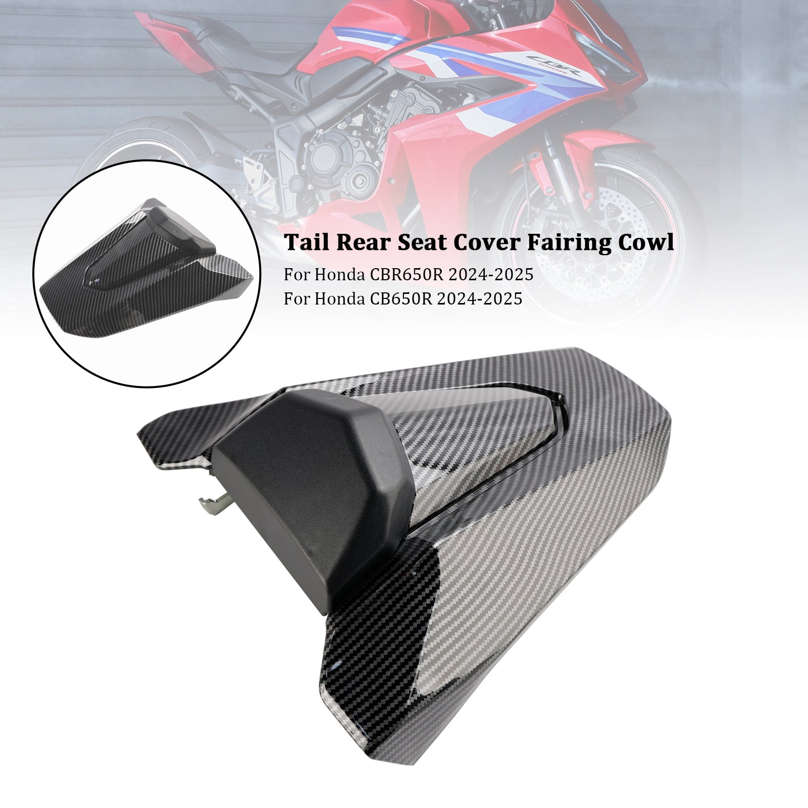 Honda CBR650R CB650R 2024-2025 Rear Tail Seat Fairing Cover