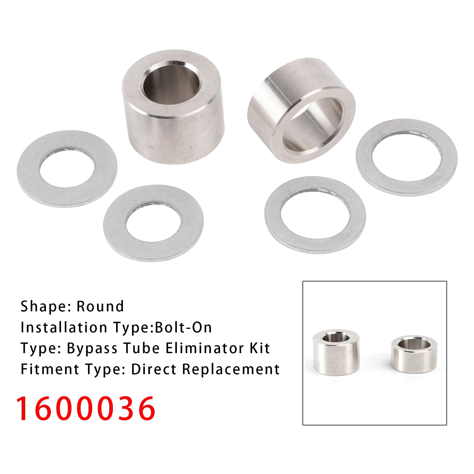 1600036 Bypass Tube Eliminator Kit Aluminum Shunts And Sealing Washers Bypass