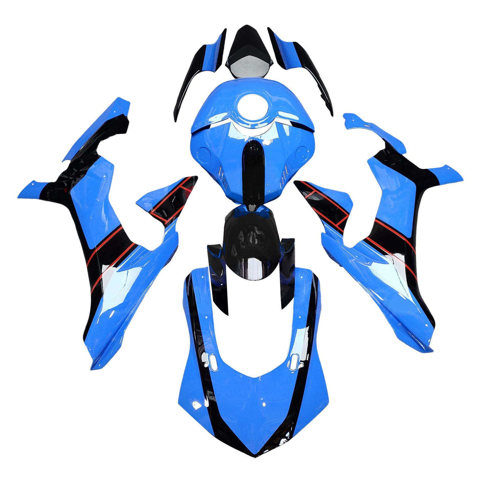 Injection Fairing Kit Bodywork Plastic ABS For Yamaha YZFR1 YZF-R1 2015-2019