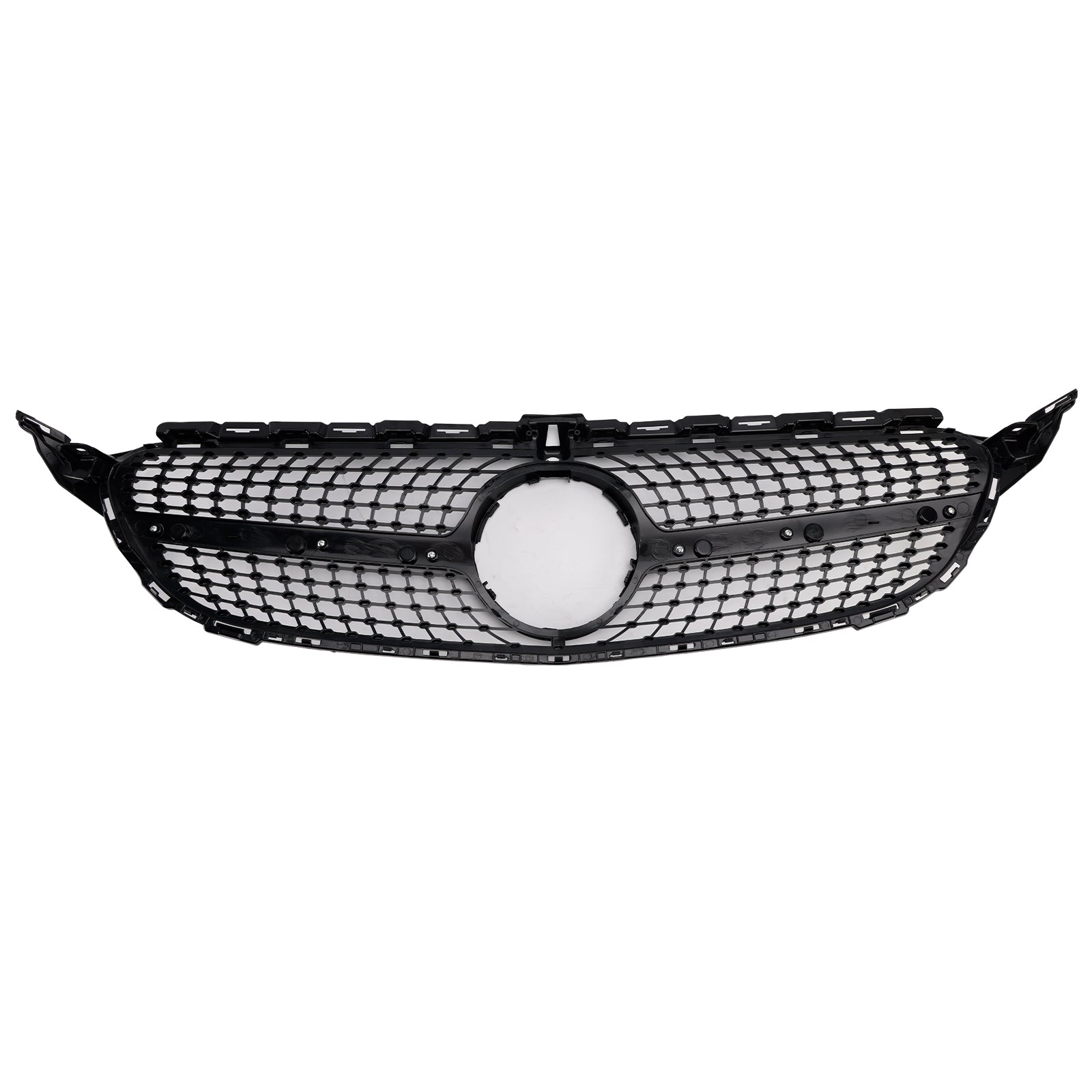 Diamond Front Grill Grille Fit Benz C-Class W205 C250 C300 C400 2015-2018
