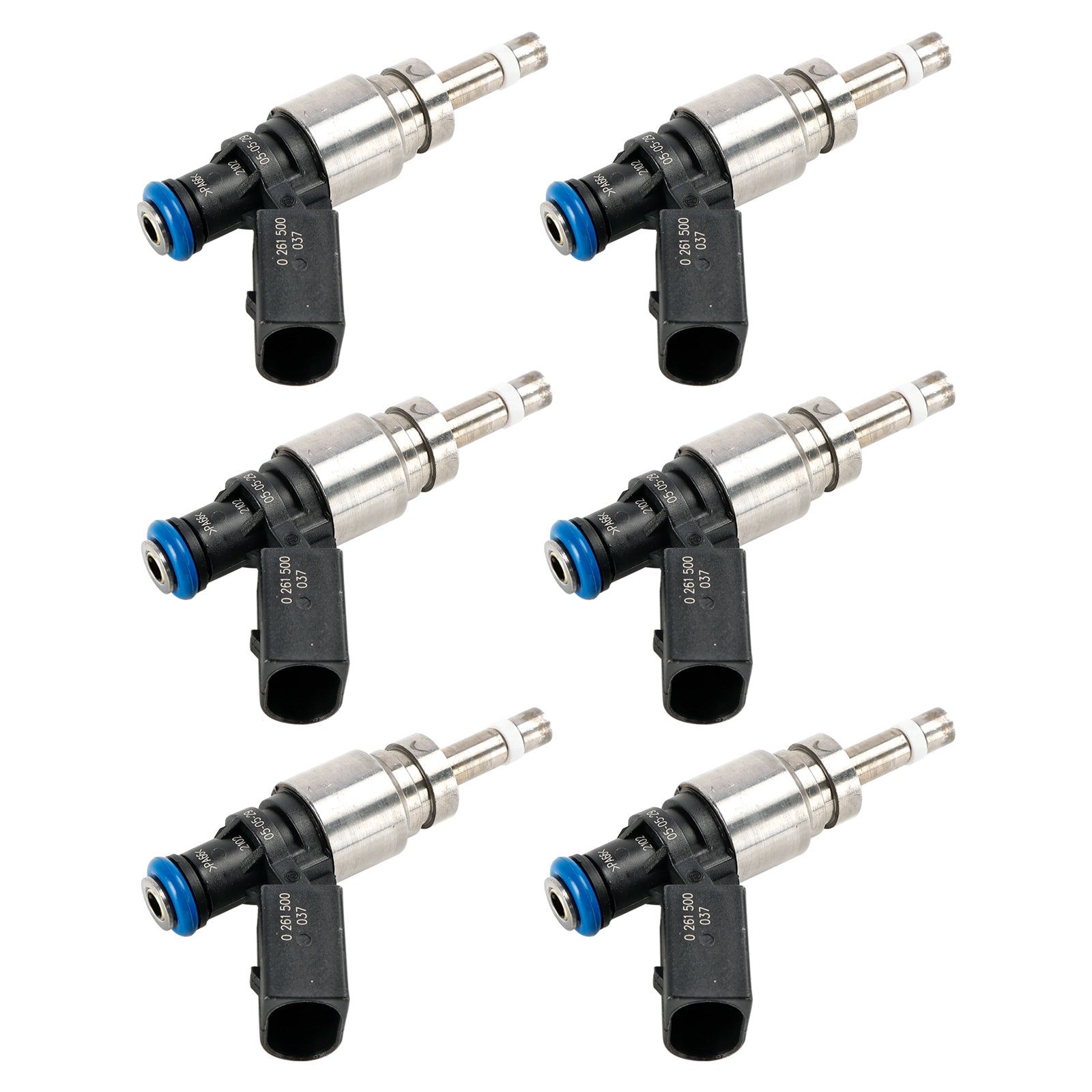 6PCS Fuel Injector 06E906036F Fit Audi Q5 A4 A5 A6 3.2L V6 2008-2011 0261500037