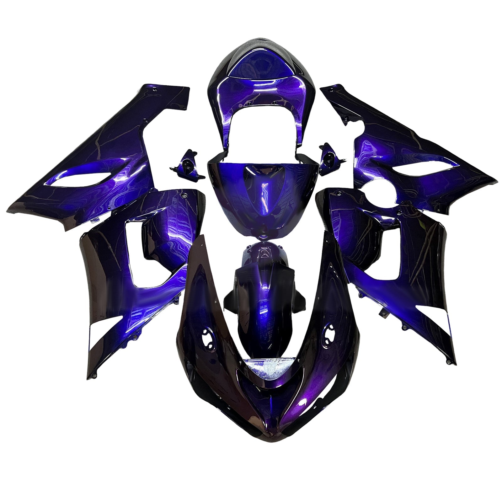 Injection Fairing Kit Bodywork Plastic ABS fit For Kawasaki ZX6R 636 2005-2006