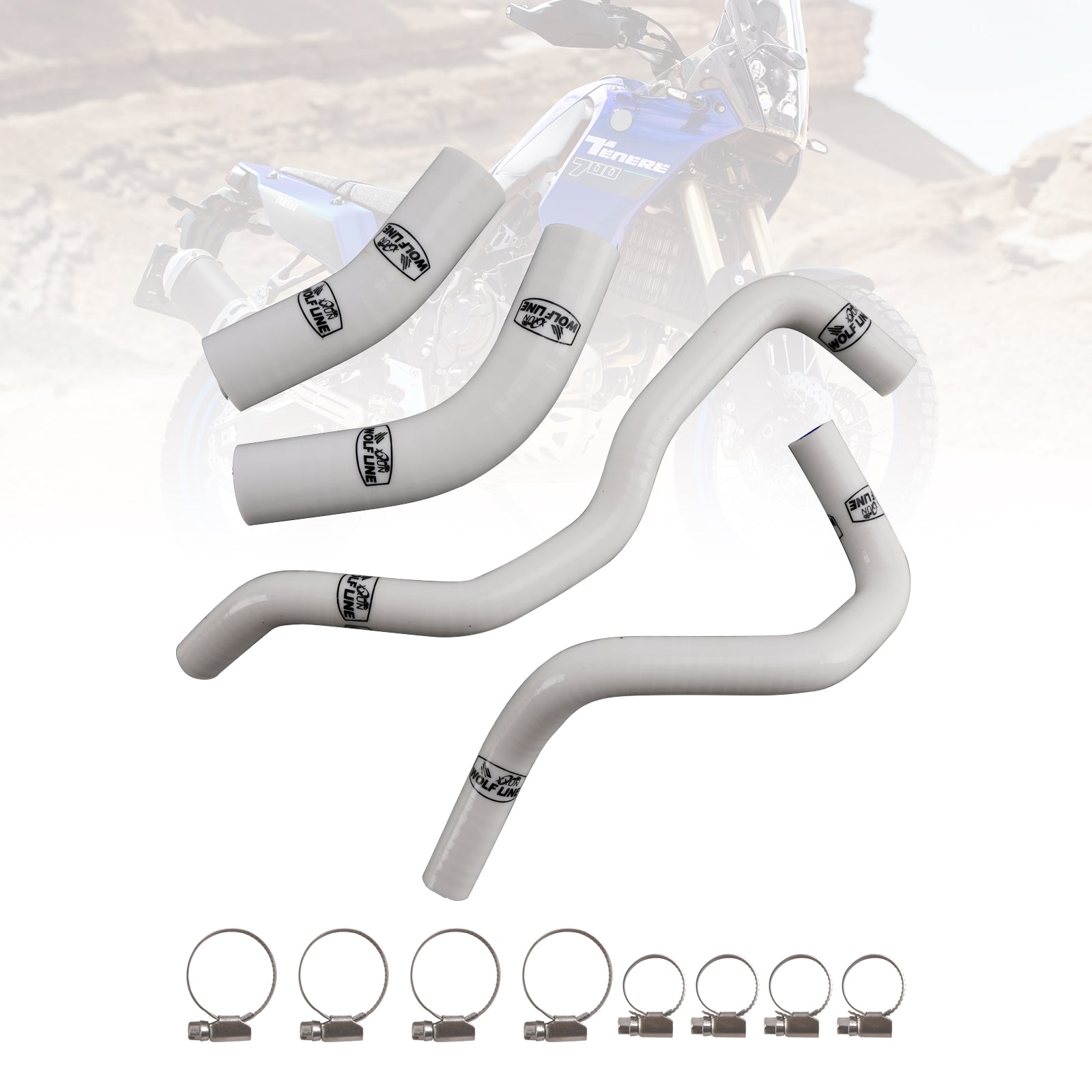 Silicone Radiator coolant Hose kit For Yamaha Tenere 700 2019-2024