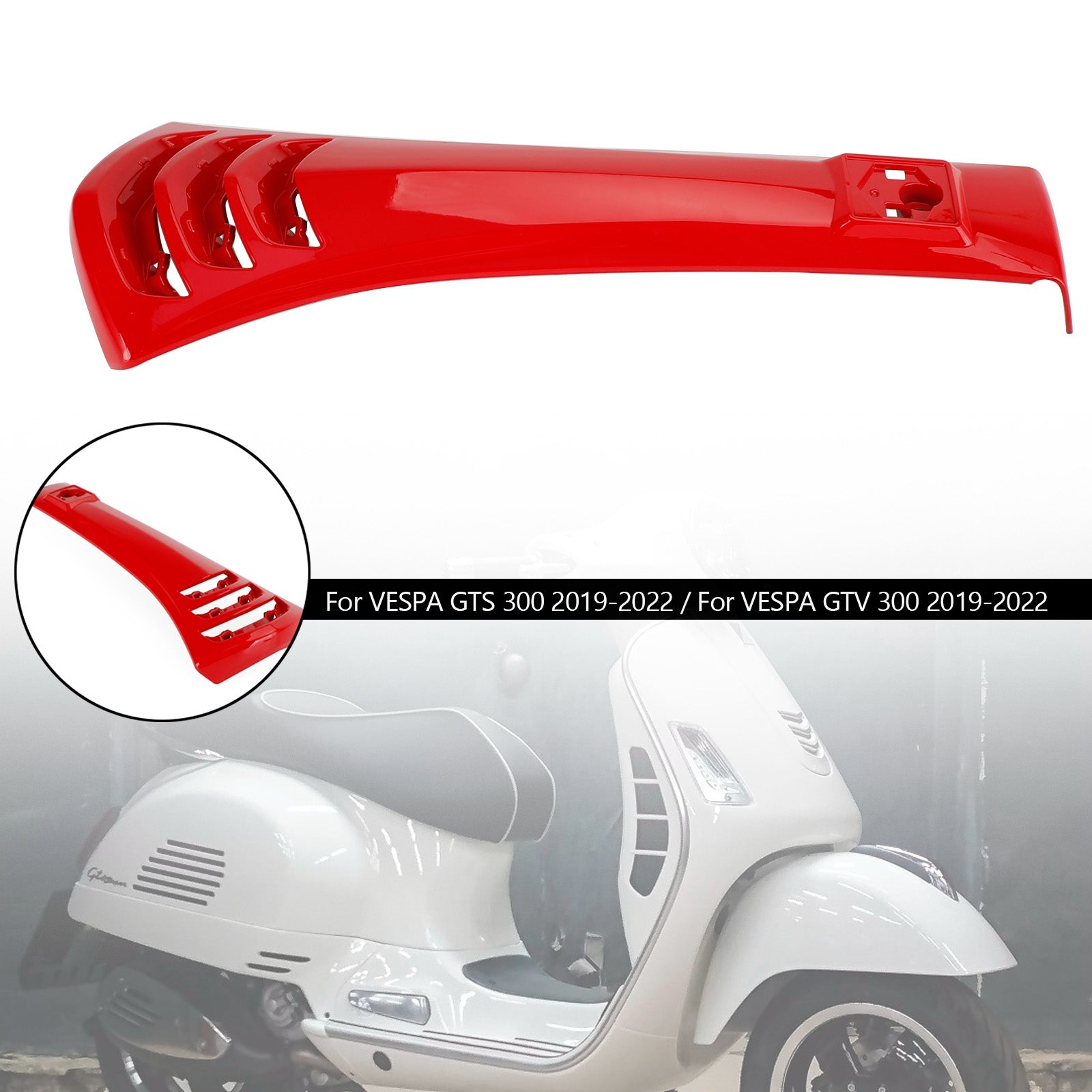 2019-2022 Vespa GTS300 GTV300 Steering Horn Head Cover fairing Tie