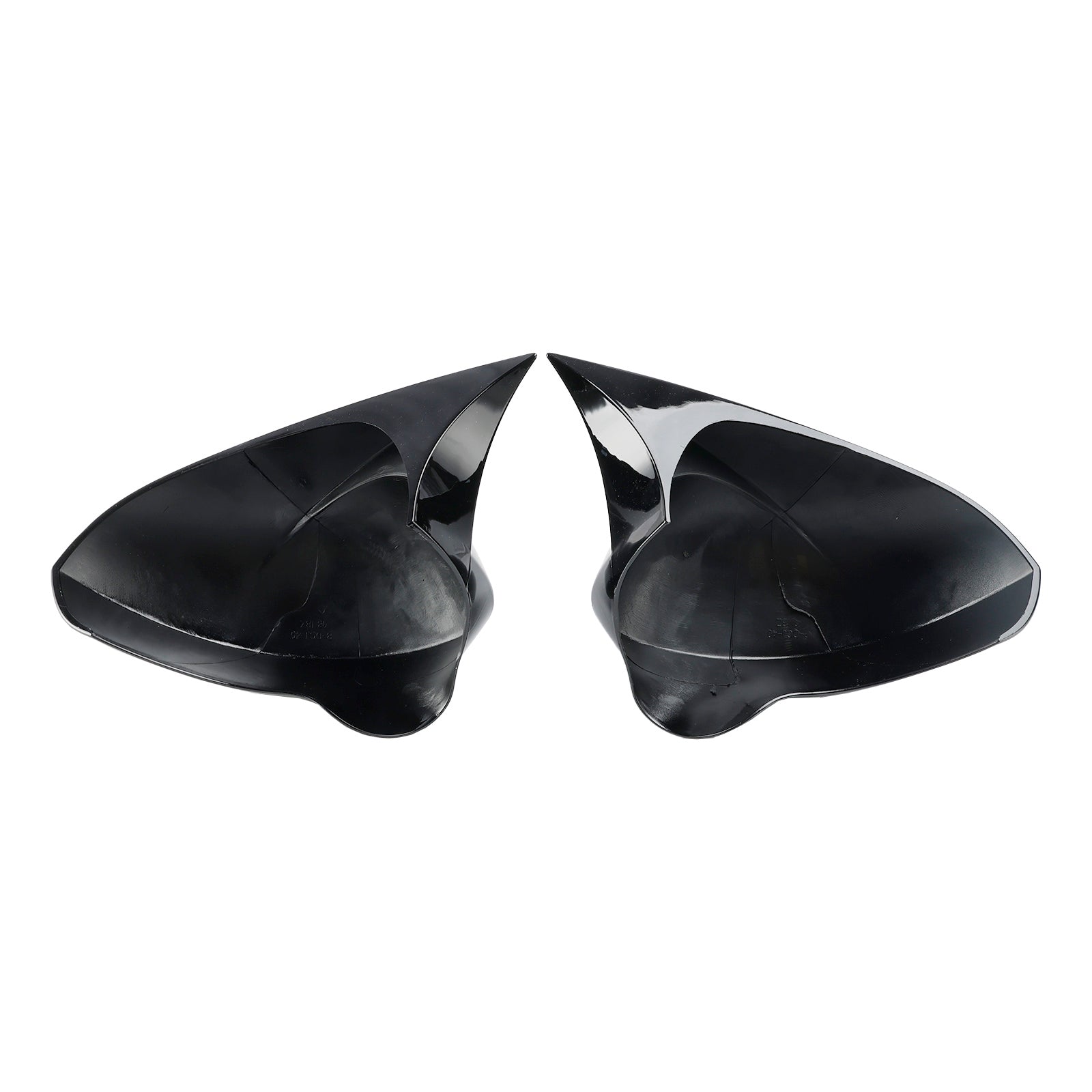 Gloss Black Wing Door Mirror Cover Caps for Left + Right SEAT Ibiza 6J 08-17