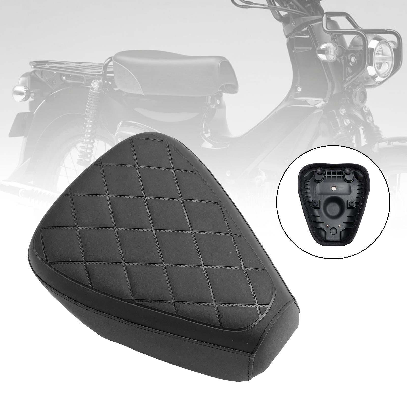 2023 Honda Cross Cub Cc110 Front Raider Seat Driver Cushion Pu Black