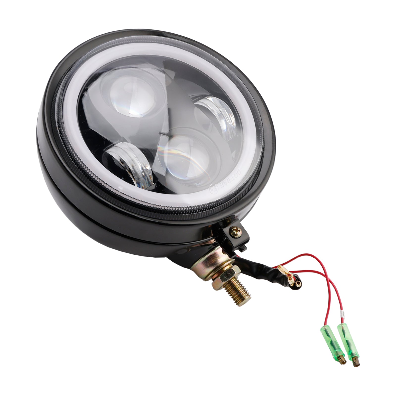 5.75" Headlight Lamp Spotlight Universal 4-Bulbs Fits For Motorcycle