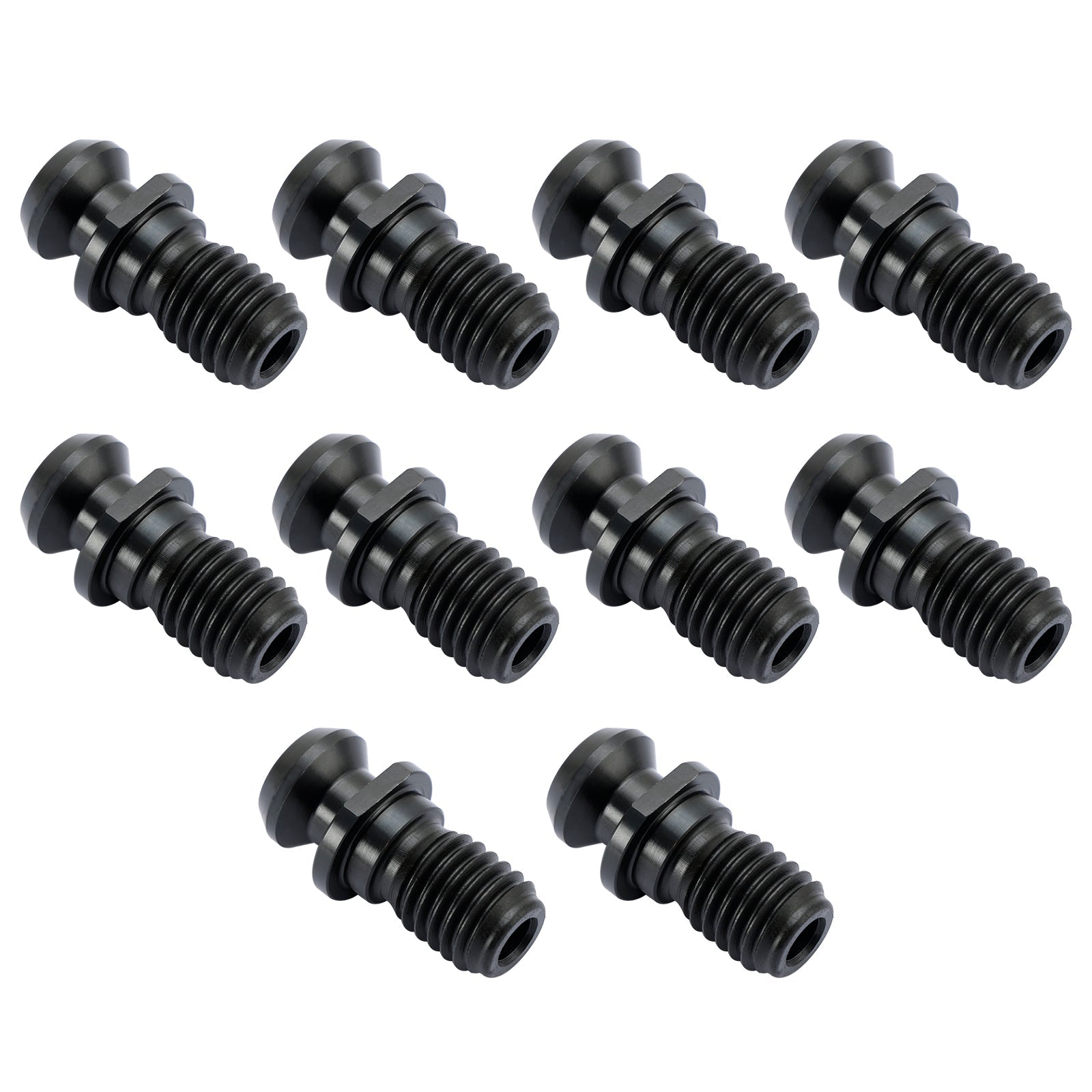 10 Pcs CAT40 45° 0.740" Pull Stud Retention Knob Fits Mazak Fadal CNC Black