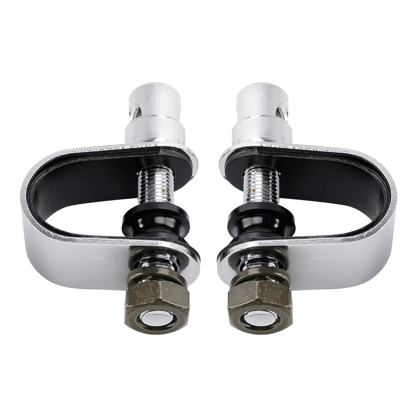 Retro Rectangular Clamp On Chrome Mirrors For Yamaha XS650 SR400 SR500 W650