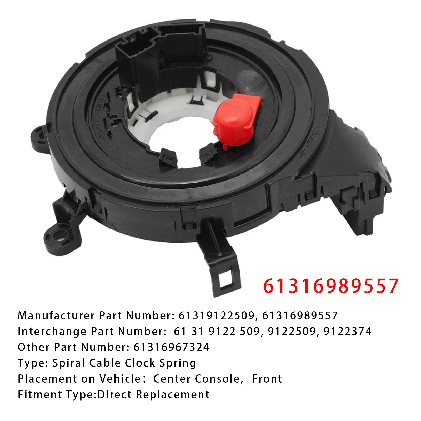 Steering Spiral Cable Clock Spring 61316989557 For BMW E93 E92 E90 E88 E84 E82