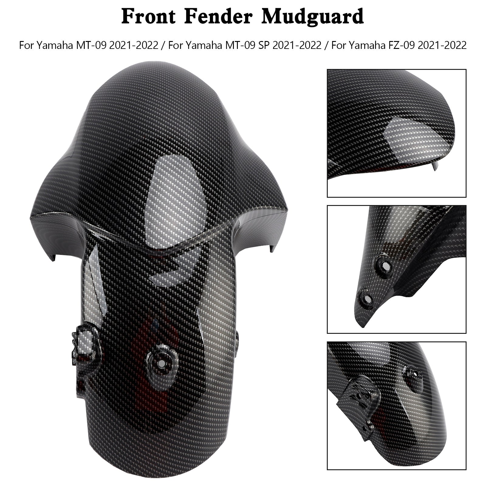 2021-2022 야마하 MT-09 FZ-09 MT09 SP 프론트 펜더 머드가드 페어링
