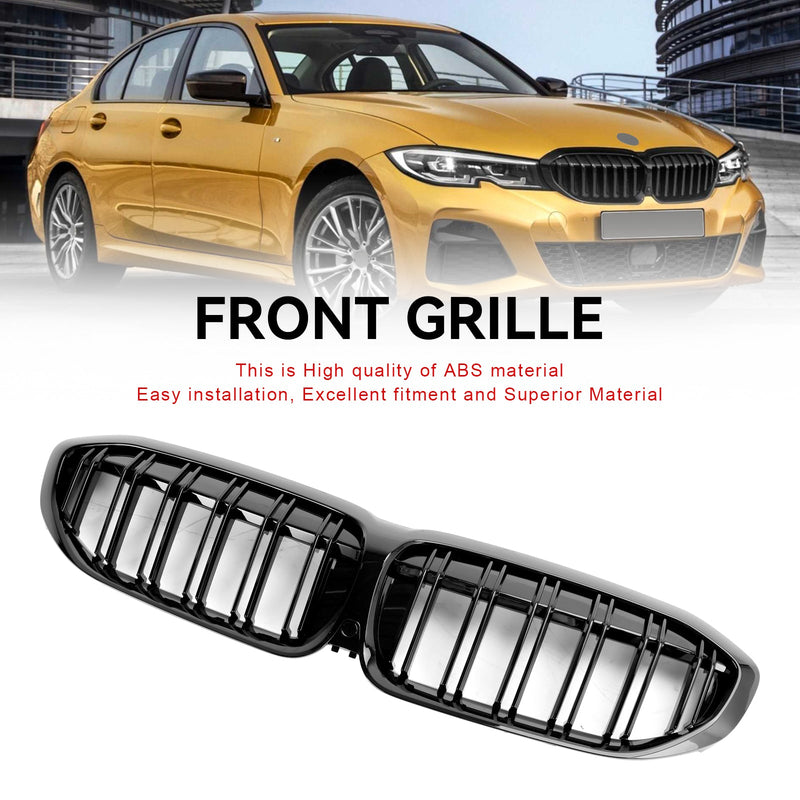 BMW 3 Series G20 2019-2022 Black Dual Slat Kidney Grille Grill 51138072085