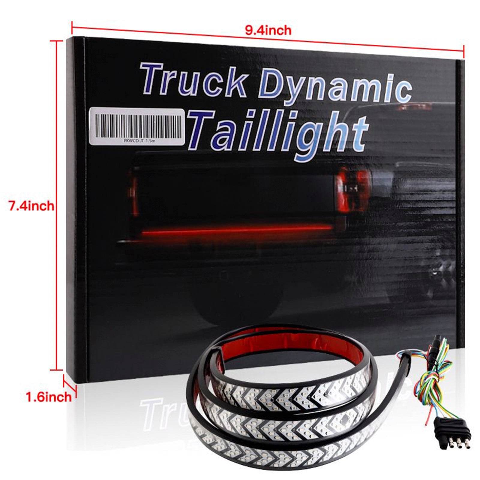 Car Truck LED TailLight Strip Turn Signal Lamp Flowing Dynamic Arrowhead 1.5 meters