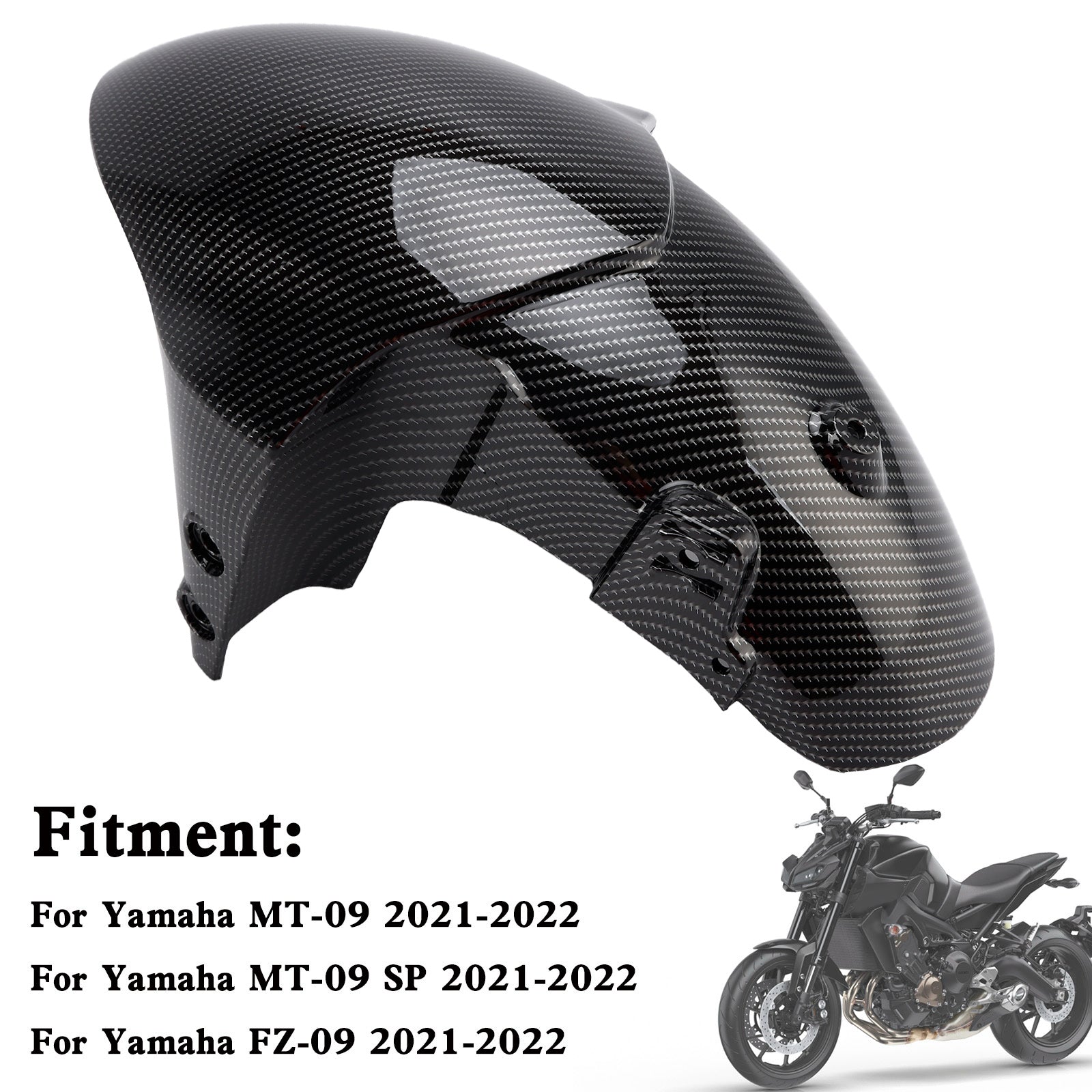 2021-2022 야마하 MT-09 FZ-09 MT09 SP 프론트 펜더 머드가드 페어링