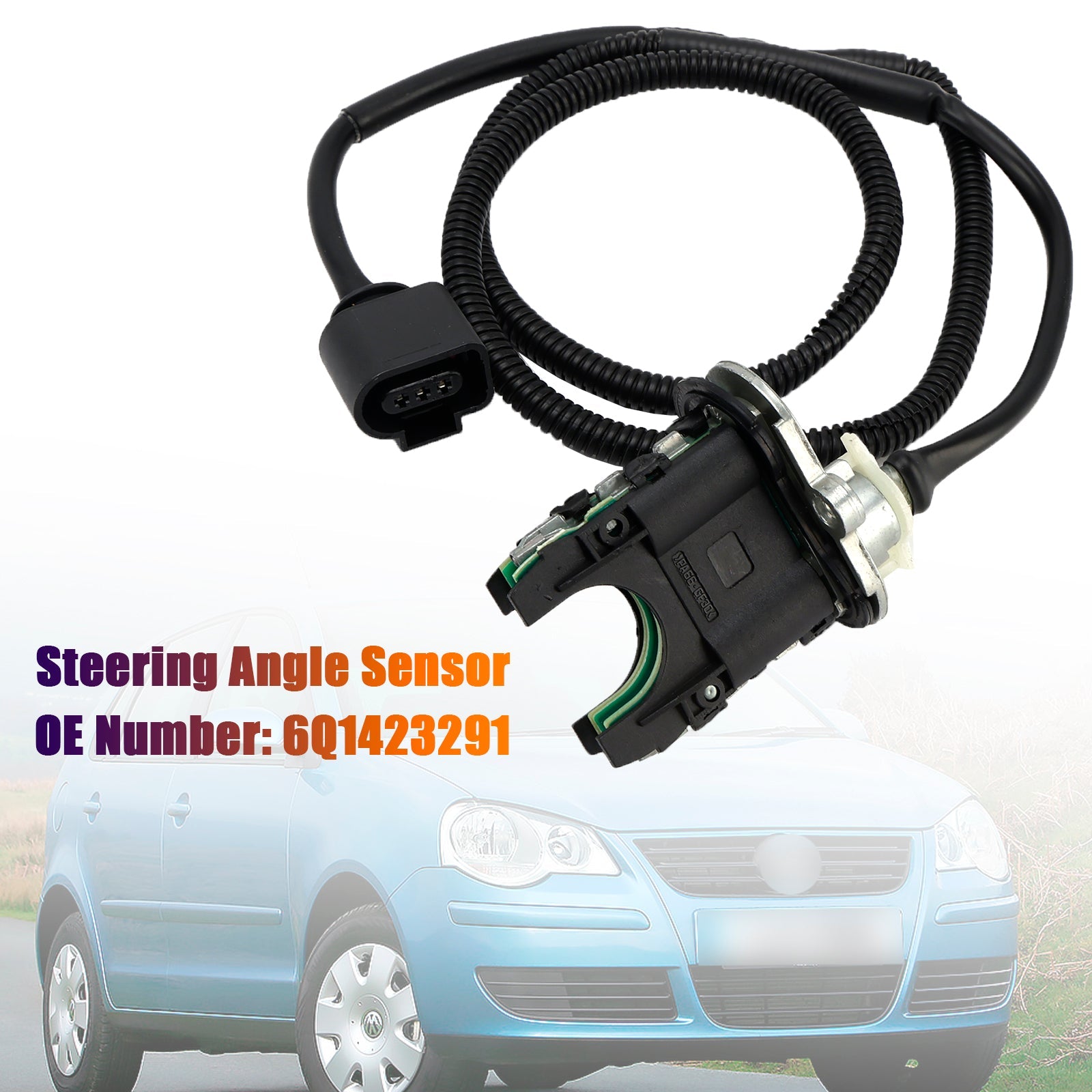 Steering Angle Sensor 6Q1423291 For Polo Skoda Fabia Seat Ibiza Cordoba
