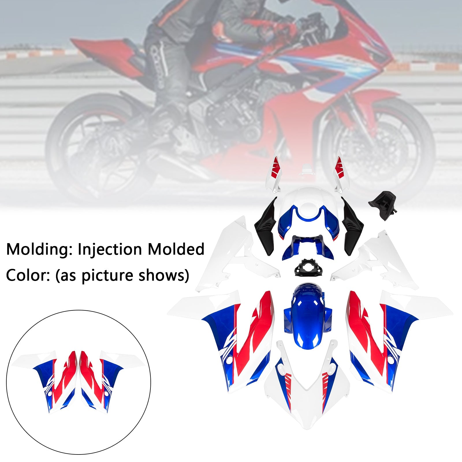 Injection ABS Plastic Bodywork Fairing Kit for Honda CBR650R 2024-2025