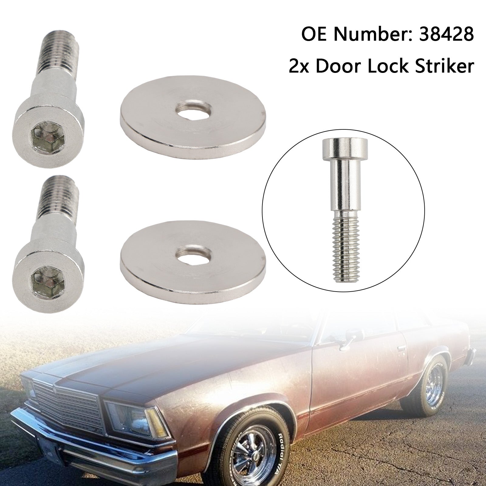 1971-1989 Pontiac Ventura Yukon Door Lock Striker 38428 38428,15013147