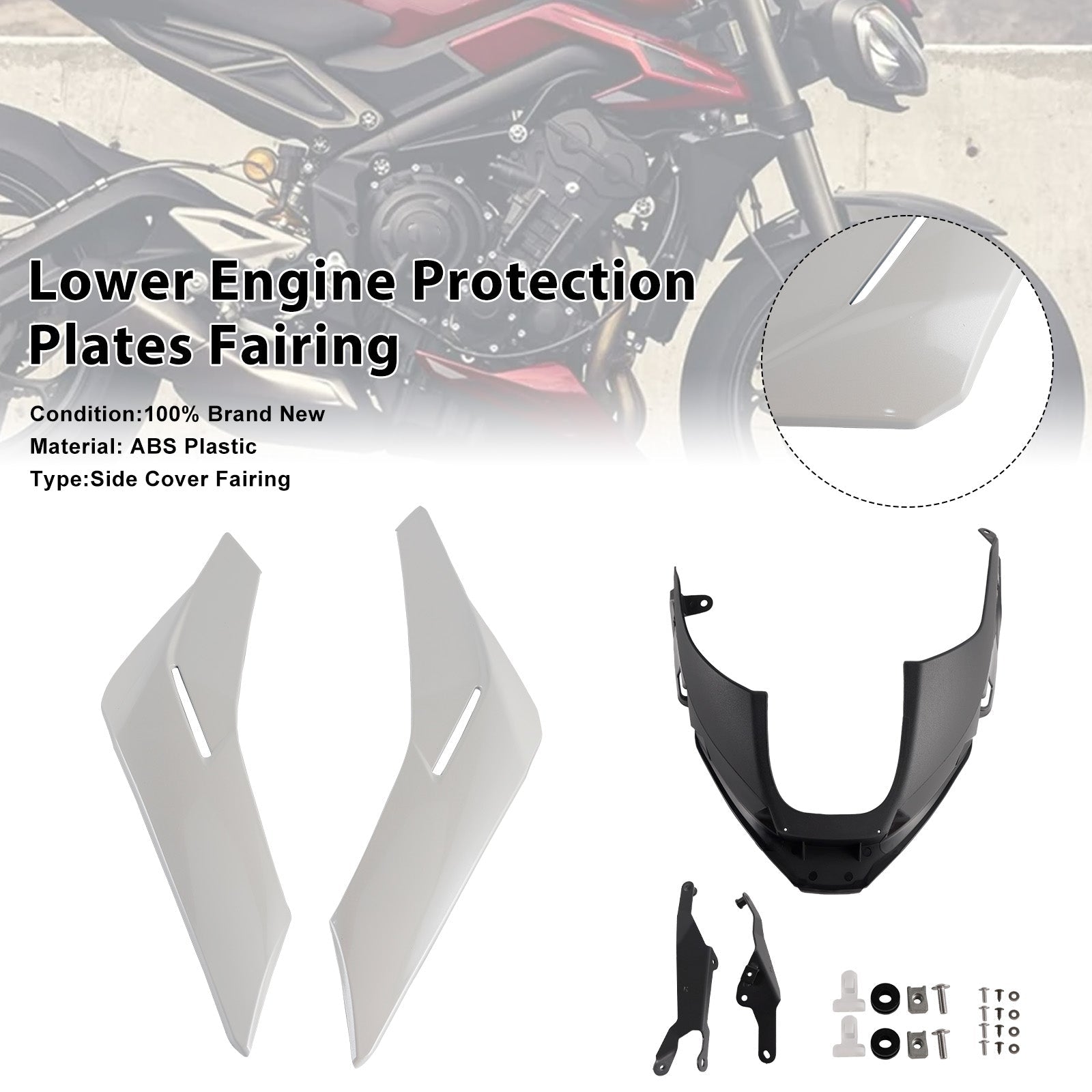 2023-2025 Street Triple 765 R/RS Engine Lower Belly Pan Panels Guard Fairing