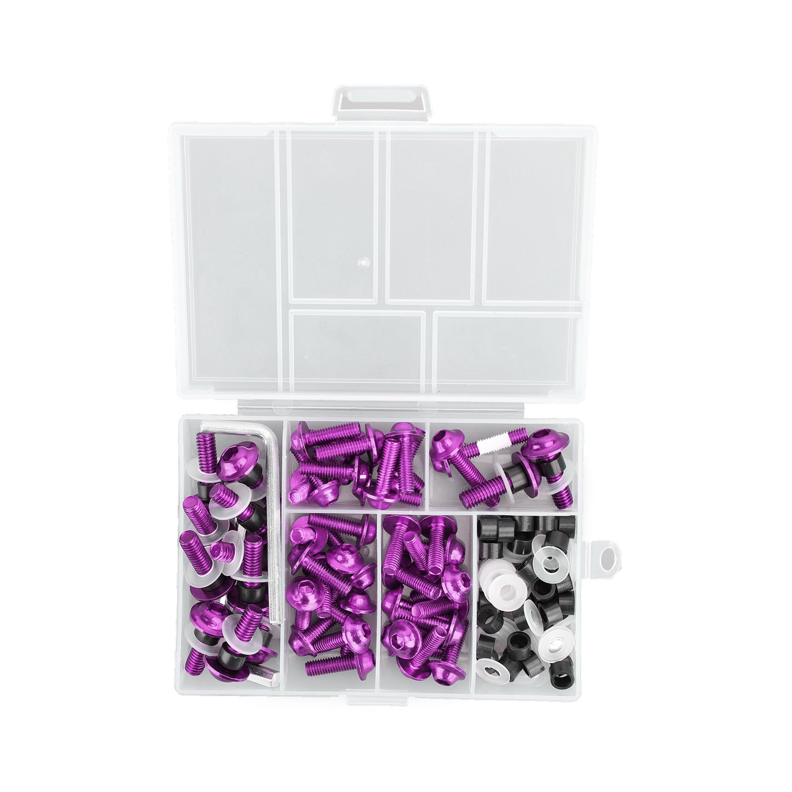 158x Fastener Clip Screw Bolt Kit Motorcycle Sportbike Windscreen Fairing Purple