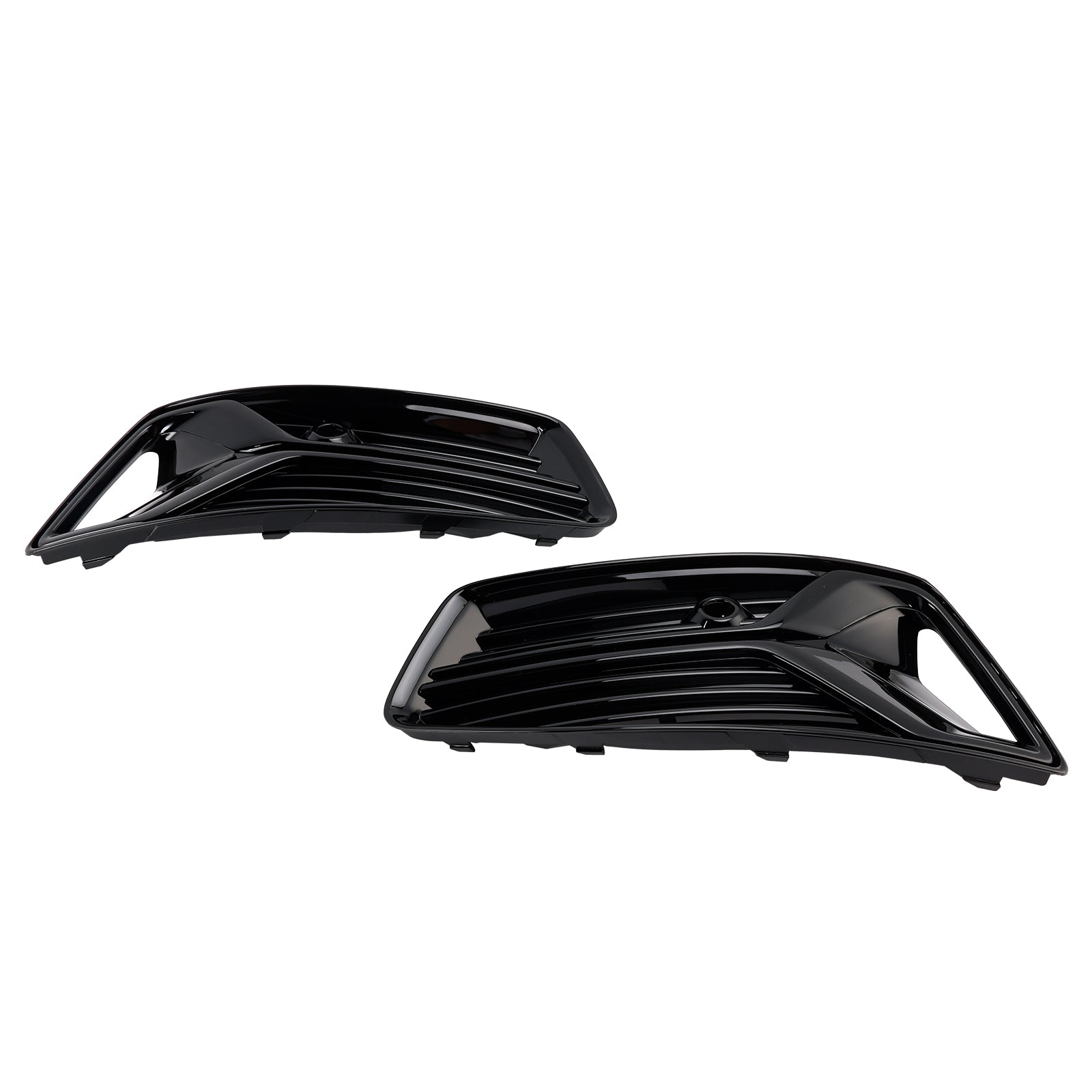 2019-2023 Audi A6 C8 2PCS Front Bumper Fog Light Cover Grill Grille