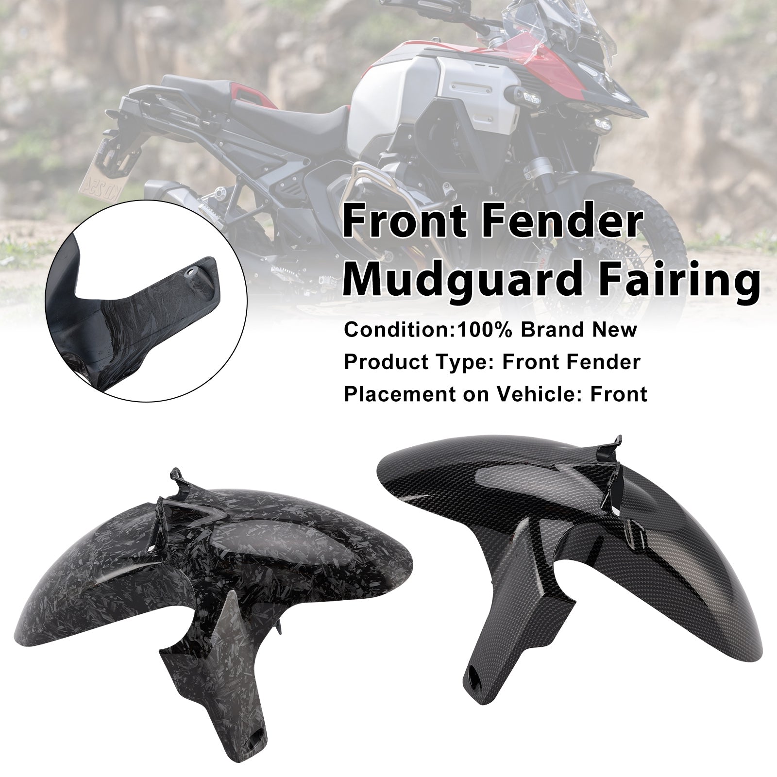 2024-2025 BMW R1300GS Front Fender Mudguard Fairing