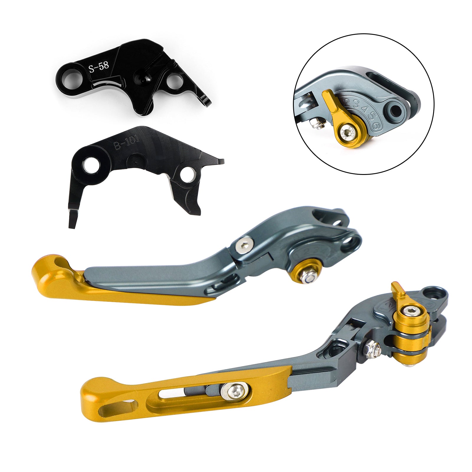 Adjustable Clutch Brake Lever fit for YAMAHA YZF R7 MT-10/SP FZ-10/SP 2022-23