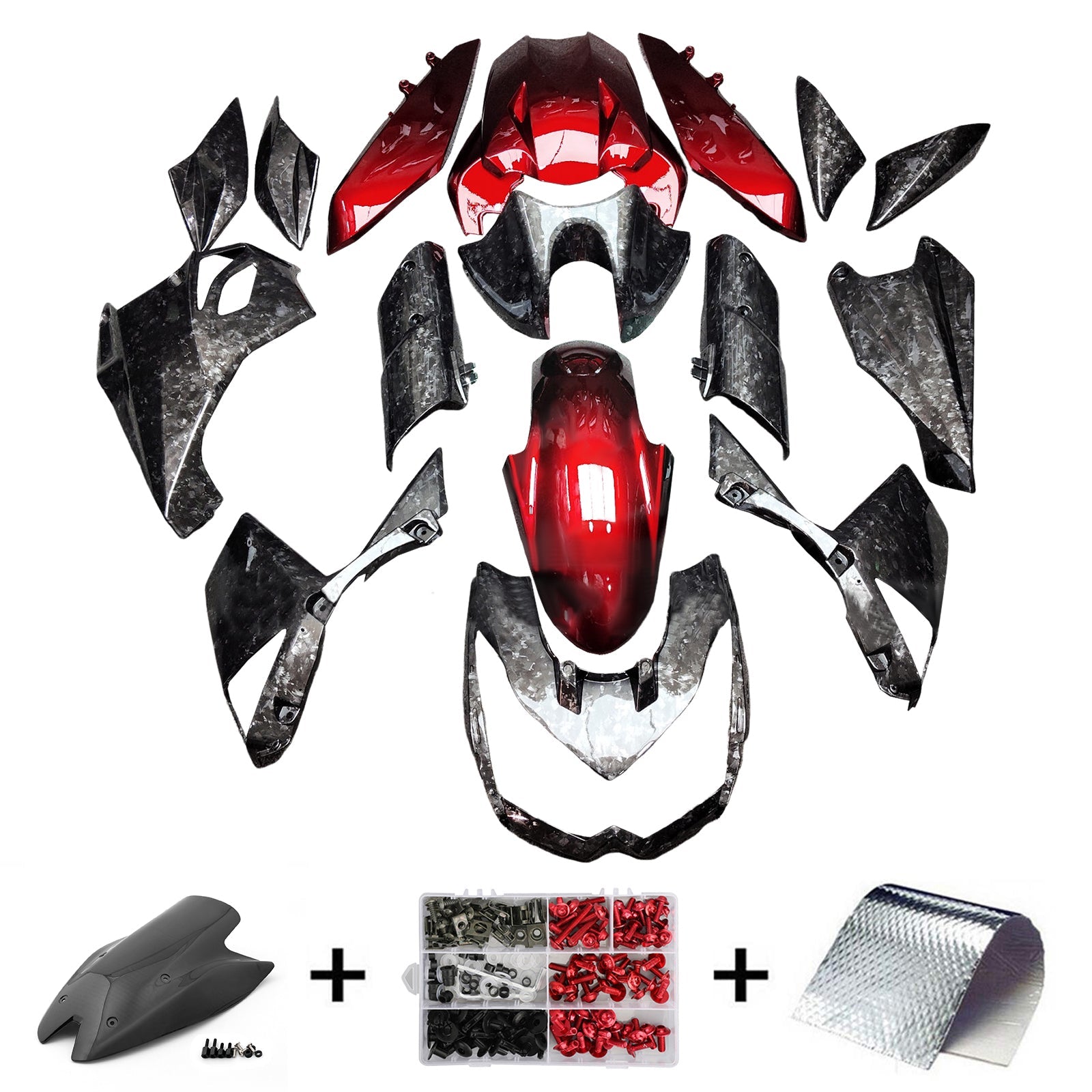 Injection Fairing Kit Bodywork Plastic ABS fit For Kawasaki Z1000 2010-2013